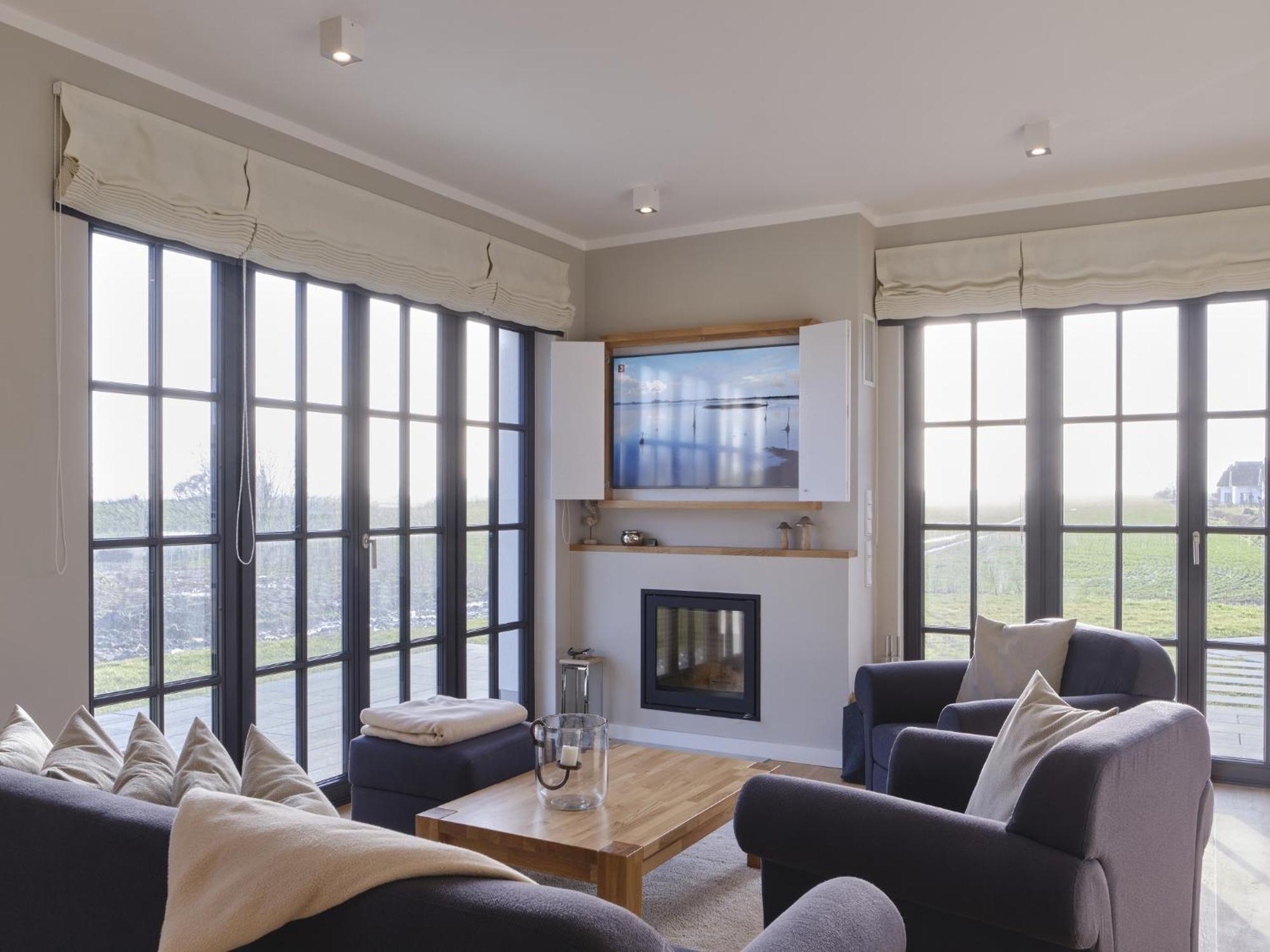 Reetland Am Meer - Luxusplus Reetdachvilla Mit 4 Schlafzimmern, Aussensauna, Loungebereich Und Kamin G07 드란스케 외부 사진