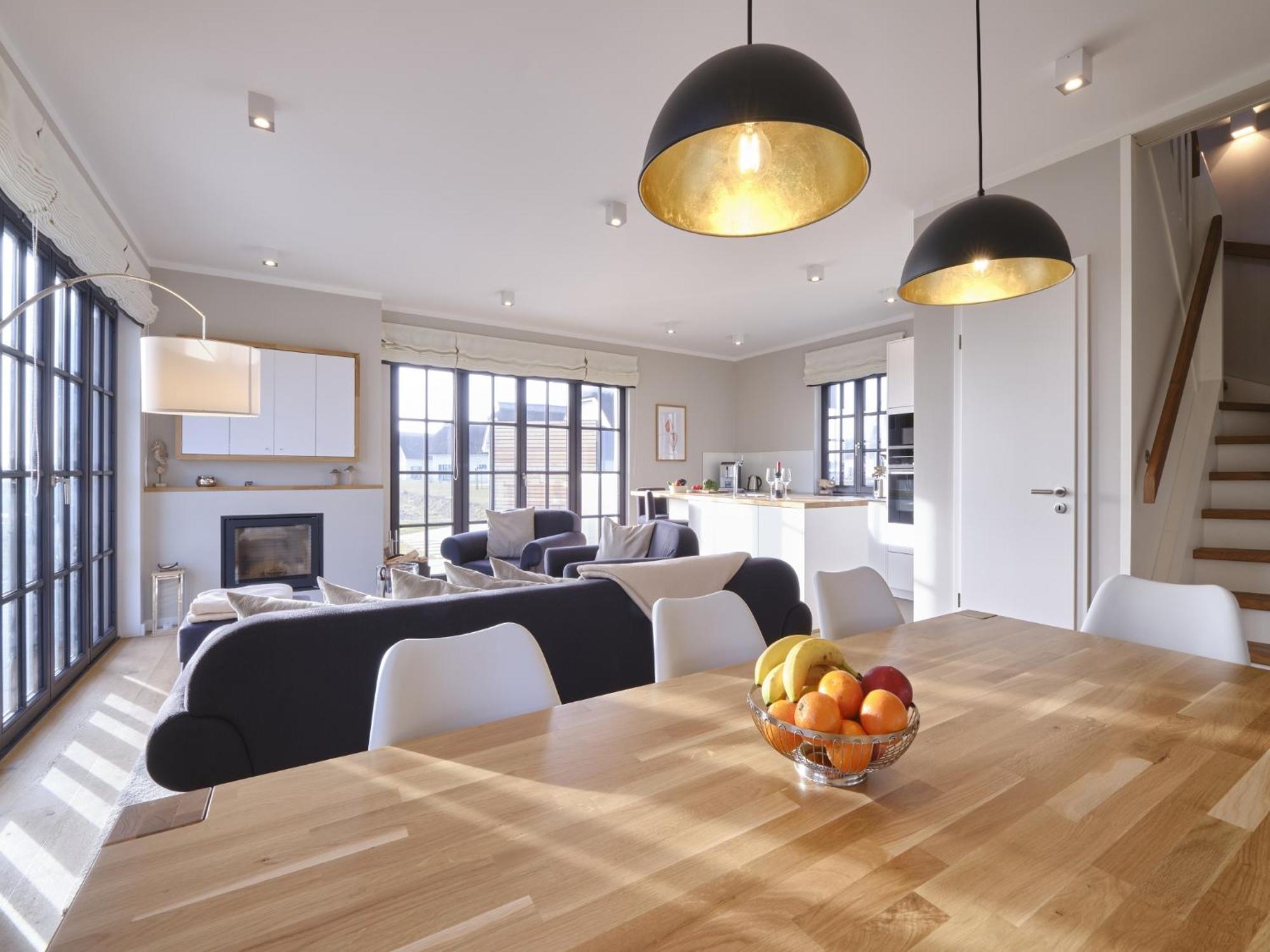 Reetland Am Meer - Luxusplus Reetdachvilla Mit 4 Schlafzimmern, Aussensauna, Loungebereich Und Kamin G07 드란스케 외부 사진